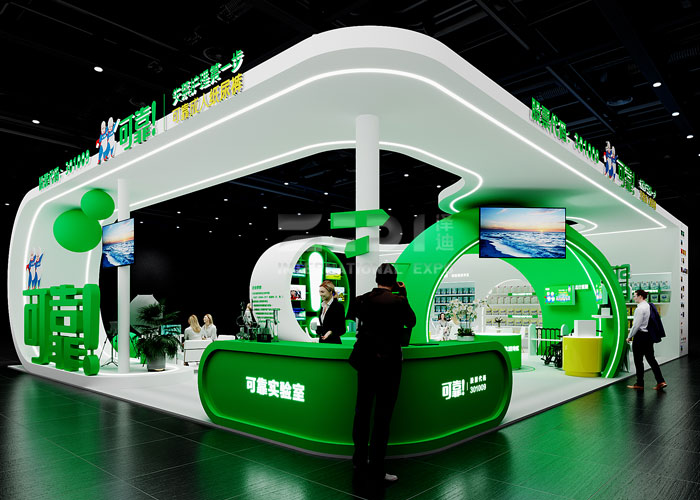 如何確保展位設計中的顏色和品牌形象保持一致?